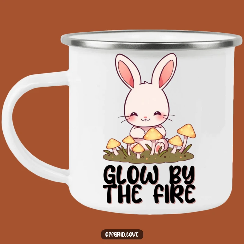 Adventure Funny Rabbit Mushroom Garden Mug: Magical Campfire Moments, Great Funny Gift