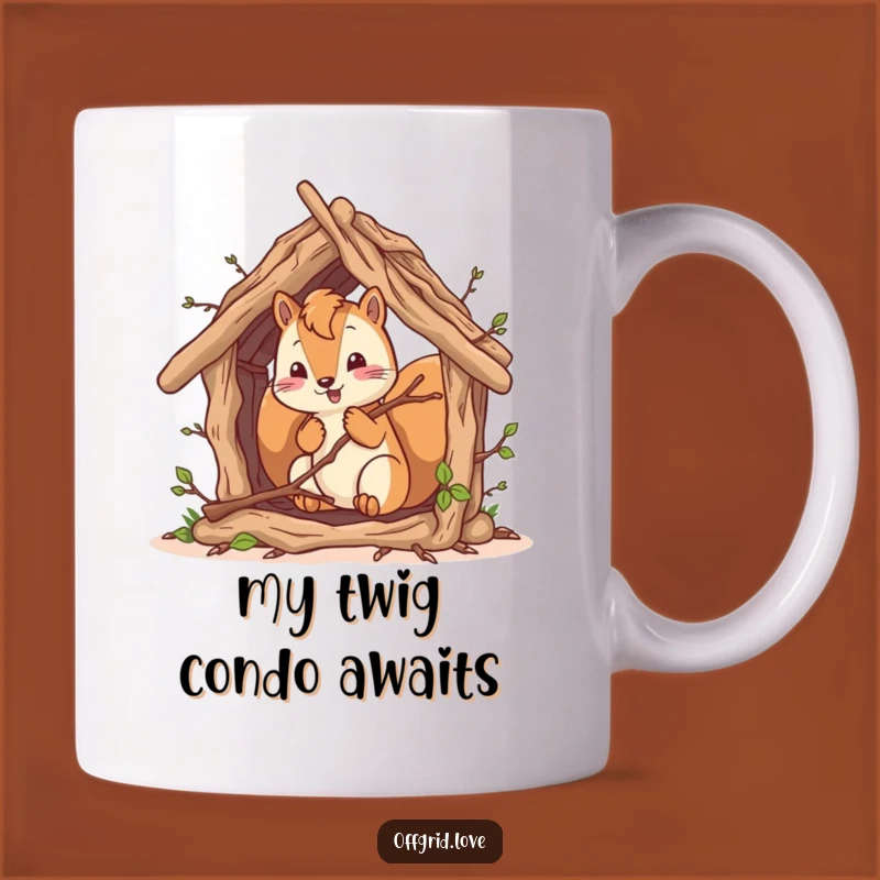 Funny Squirrel Shelter Builder Mug: A Hilarious Gift for Nature Lovers