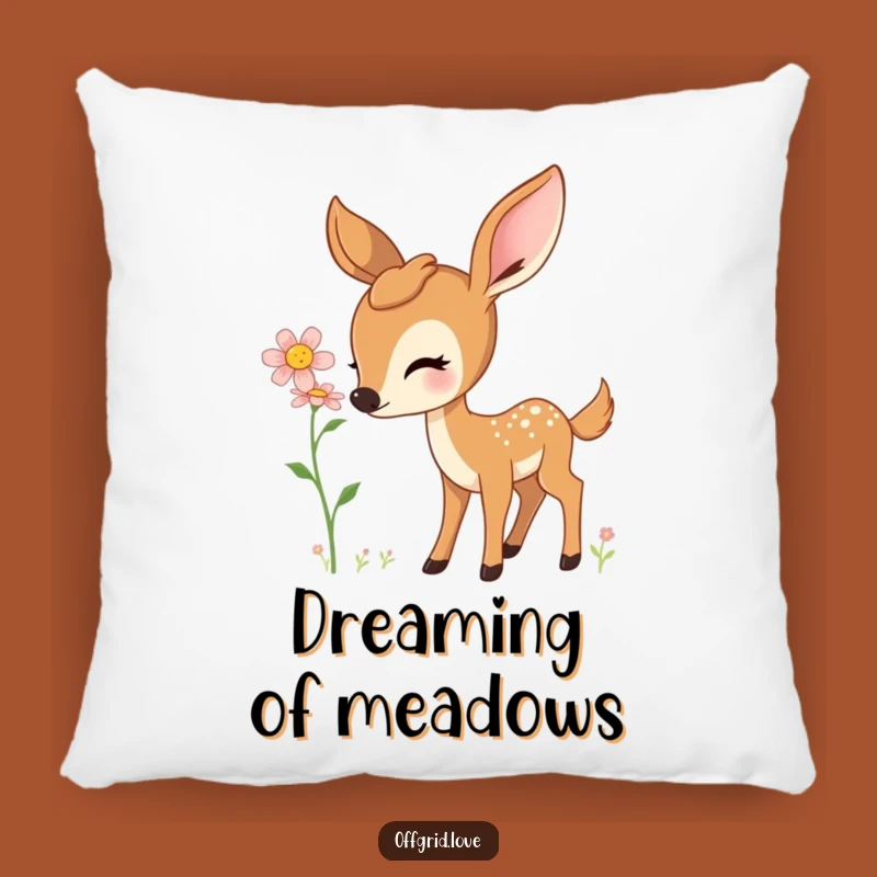 Serene Deer Pillow: Cozy Comfort with a Touch of Nature, Sweet Funny Gift