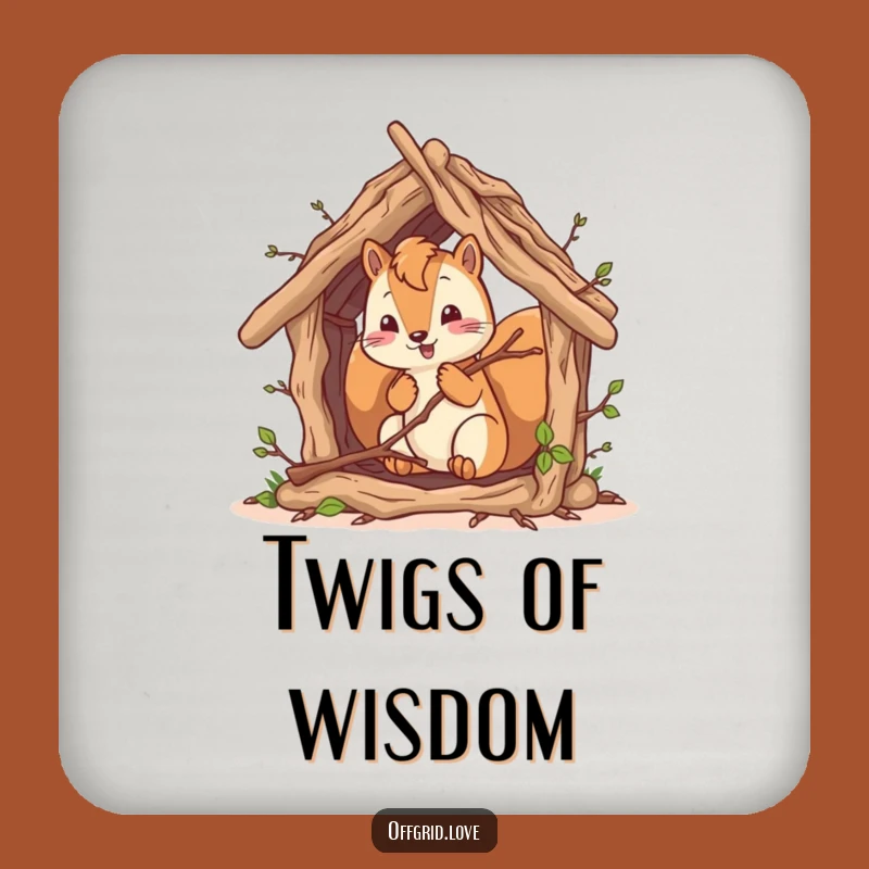 Funny Squirrel Shelter Coasters: Hilarious Set to Protect Your Surfaces