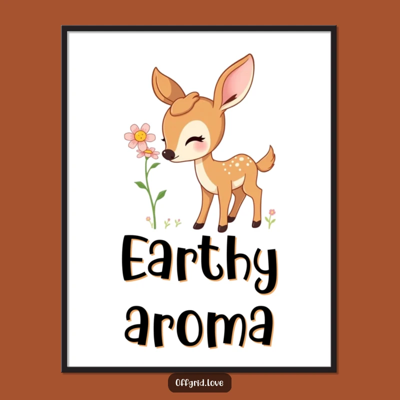 Peaceful Deer Poster: Bring Nature Indoors, Beautiful Funny Gift