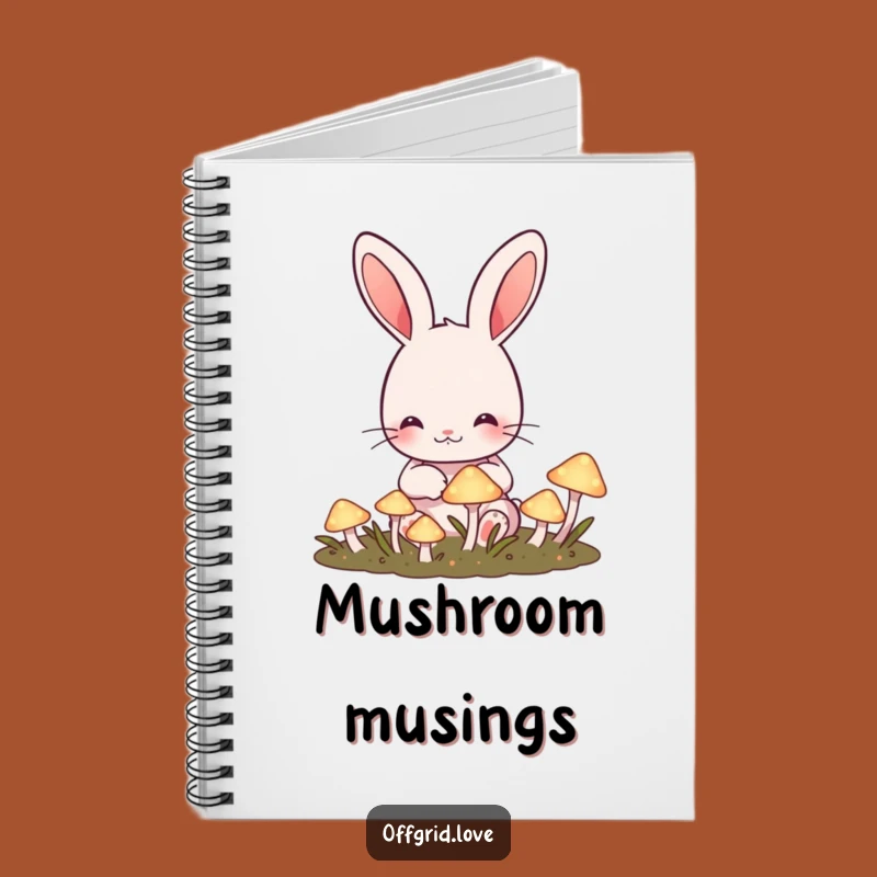 Funny Rabbit Mushroom Garden Notebook: Magical Ideas, Perfect Funny Gift for Writers