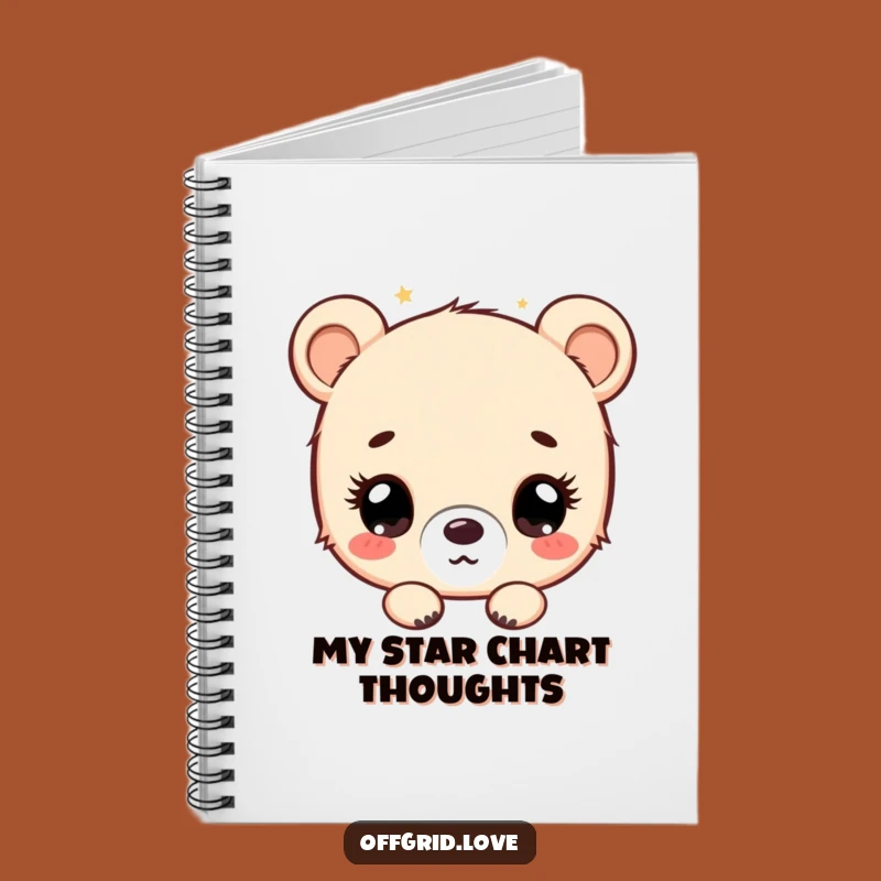 Funny Bear Cub Stargazer Notebook: Hilarious Journal for Cosmic Thoughts